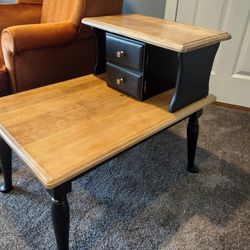 Vintage... Solid Maple End Table 