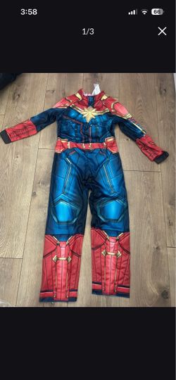 Captain Marvel Kids Costume Jumpsuit boys 8-10
