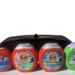 Detergent pods and liquid