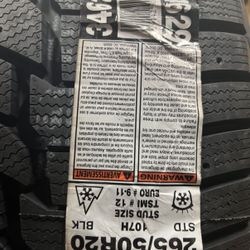 Snow Tires 265/50/20 NEW