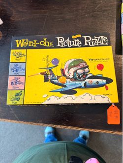 1963 Hawk Model Co Weird-Ohs Puzzle Freddy Flameout 10"x15" Complete
