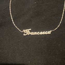 Silver Francesca necklace