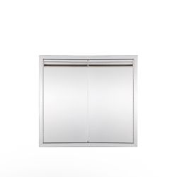 New Outdoor Kitchen Double Door Stainless Steel;26" W x 24" H BBQ Double Door w/Double Wall Door Access Panel;Flush Mount for Outdoor Kitchen and BBQ 