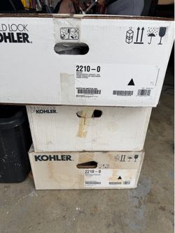 Two brand new kohler sinks in white