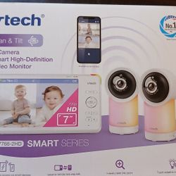 VTECH 2 CAMERA 7" HD MONITOR **NEW IN BOX**