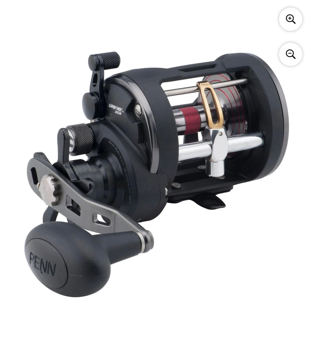 PENN Warfare Level Wind Conventional Fishing Reel, Size 20