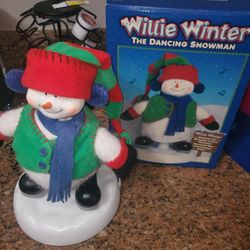 Vintage Willie Winter The Dancing Snowman Rockin' Around the Christmas Tree NIB