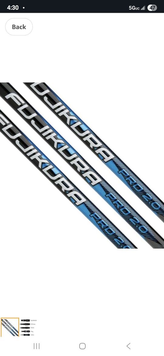 Fujikura Pro 2.0 Blue Driver Shaft 6R RH