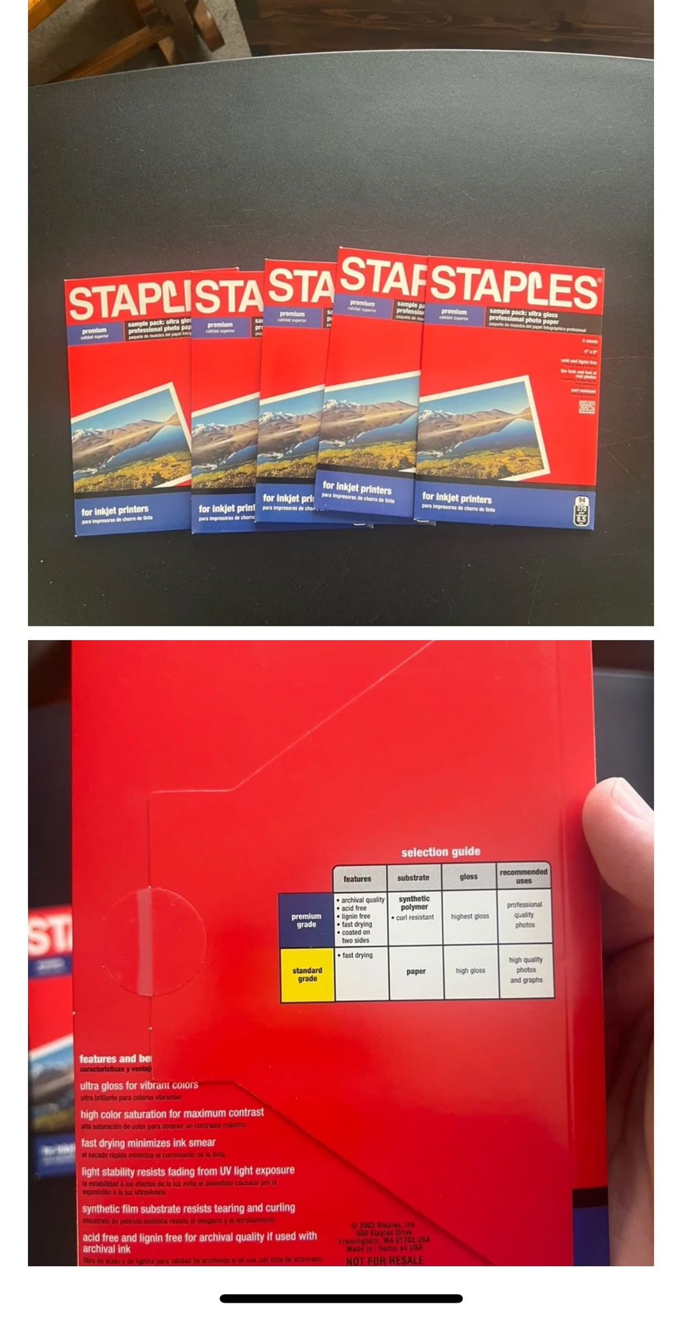 Staples Photo Paper