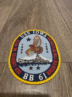 USS Iowa BB61 Patch