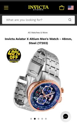 Invicta Aviator X Altium Men's Watch - 48mm, Steel (17203)