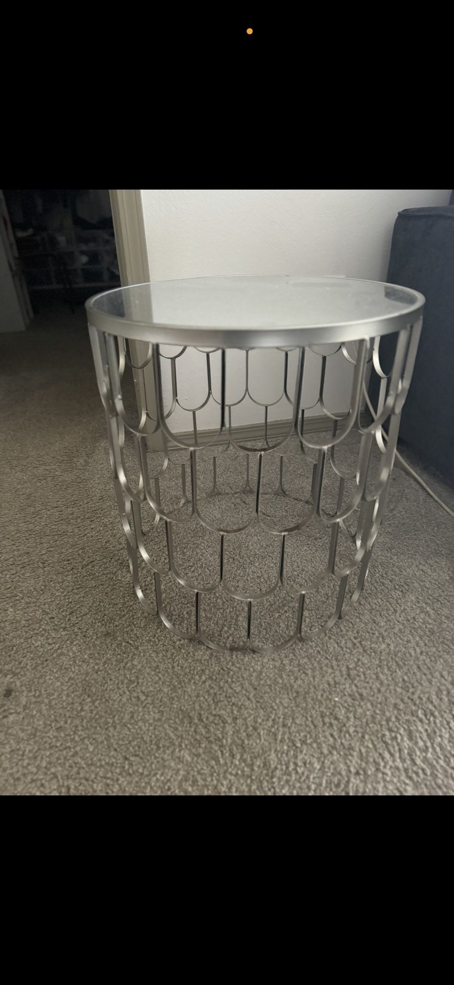 Mirror End Table