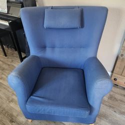 Blue High Back Chair