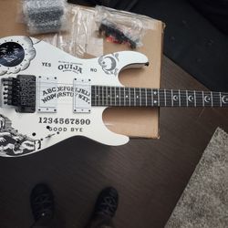 ESP Type White Ouija Kirk Hammet Metallica KH-2 Electric Guitar Super Strat
