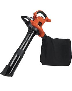 BLACK+DECKER Leaf Blower, Vacuum and Mulcher 3-in-1, 12 Amp, 250 MPH, 400 CFM (BV6000)