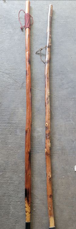 Hand crafted walking sticks