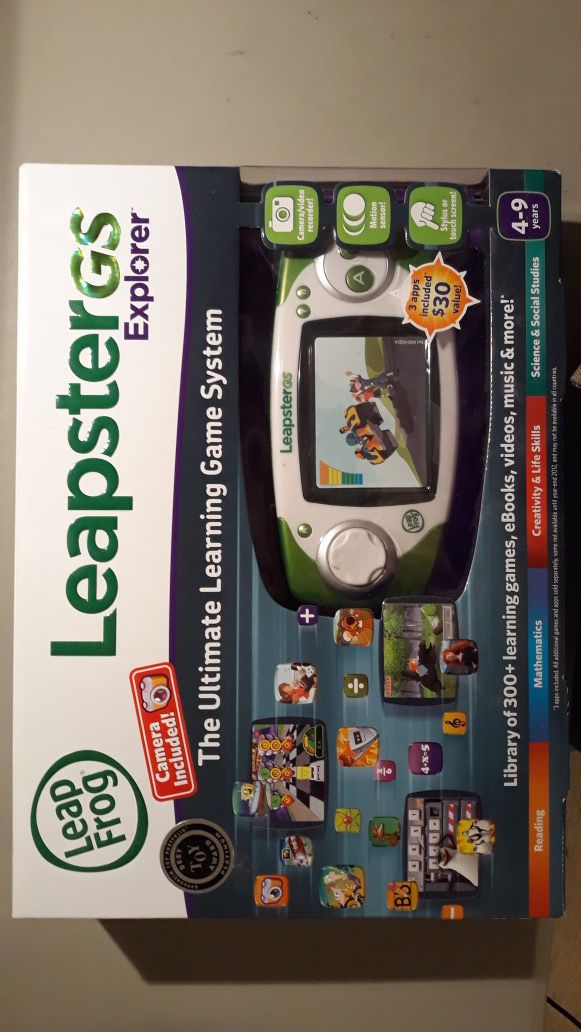 LeapFrog Leapster GS Explorer Green Ultimate Learning Game System 9700