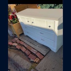 🎁53” x 17” X 31” DRESSER/6 DRAWER-WHITE COLOR🎁