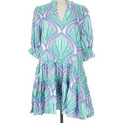 Paolita Casual V-Neck 3/4 Sleeve Print Dress size S   The Paolita Casual V-Neck 3/4 Sleeve Print Dress is a stylish and versatile piece for women. Mad