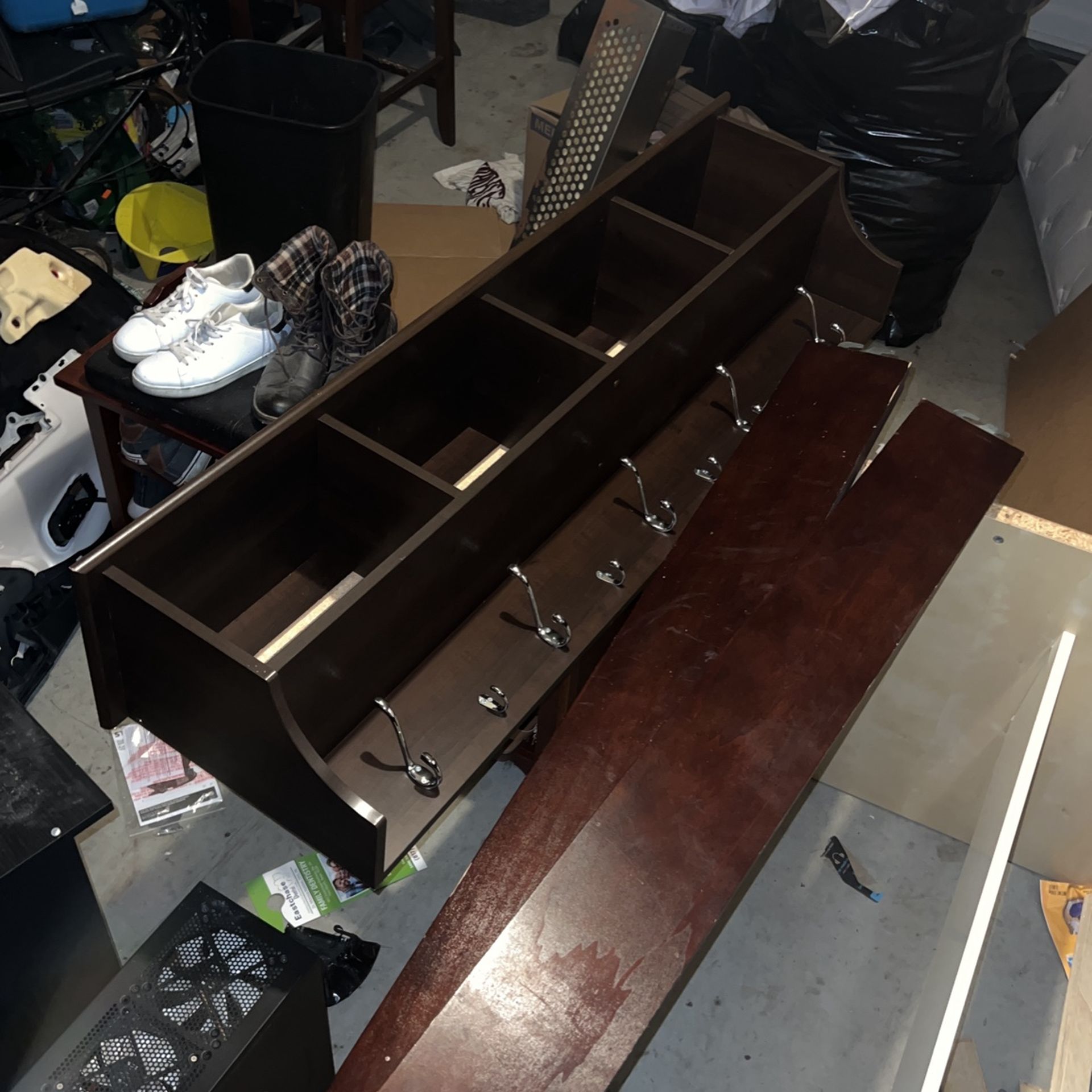 Entrance Coat Hanger And Cubbies 