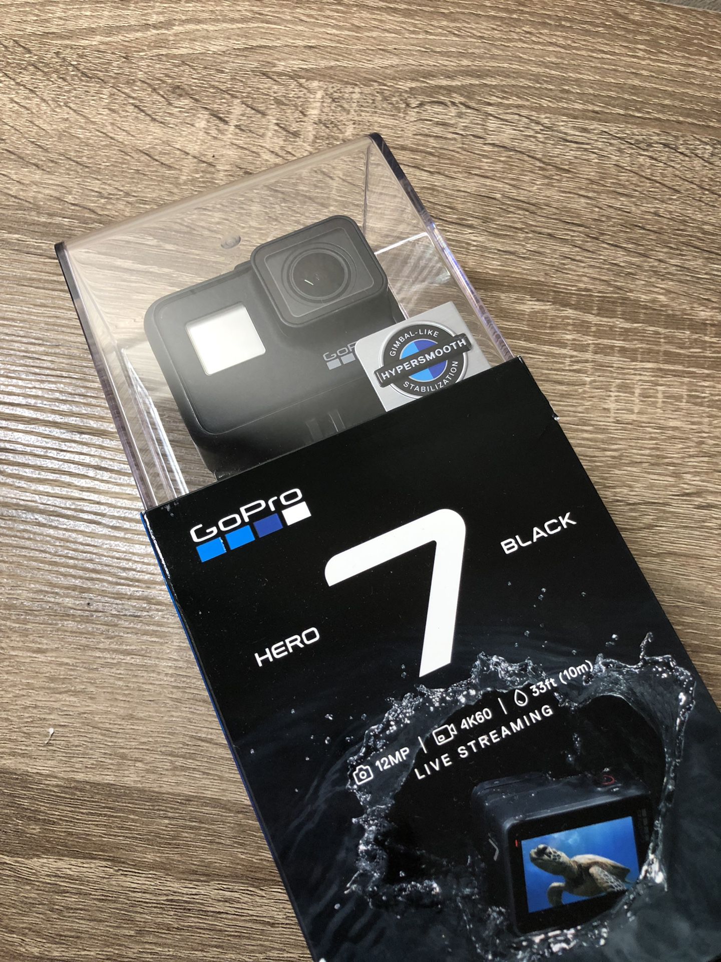GoPro Hero 7 with accessories and battery charger