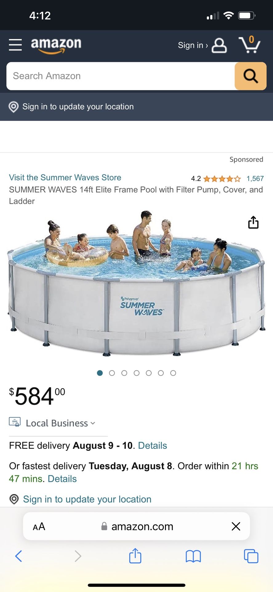 14 Ft Summer Wave Pool