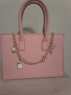 Pink hand bag