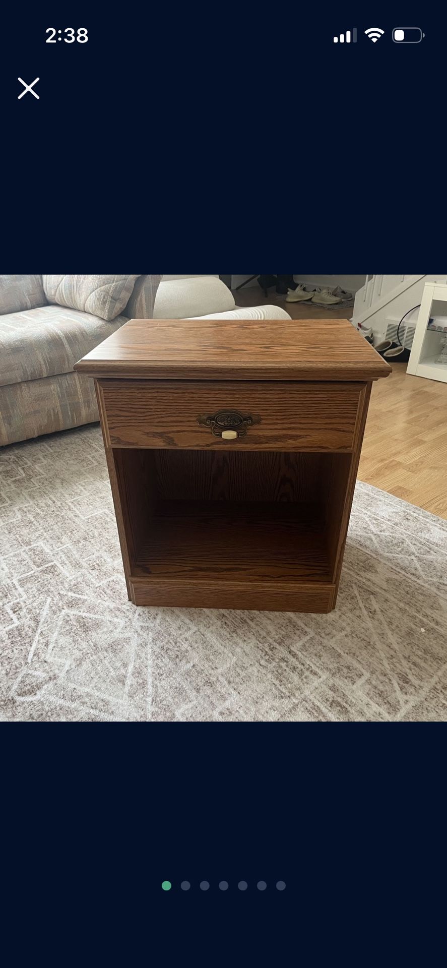 Wood End Table/Dresser