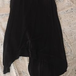 Woman's Black Shear Open Back Top