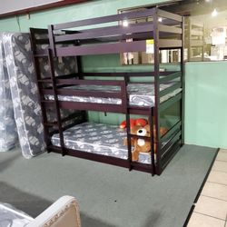 Triple Twin Bunk Bed