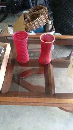2 vase for flower in Red
