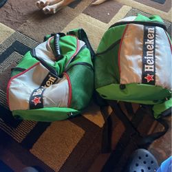 Heineken Insulated Backpack Cooler 14$ Each Or 2/25$. Great Condition 