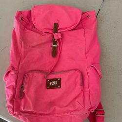 PINK Material backpack