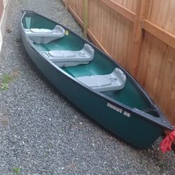 Canoe 14' With 2 Wood Oars
