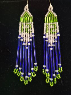💚Native American Seahawks Earrings