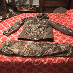 Camo Coat And Pants, Perfect Condition 