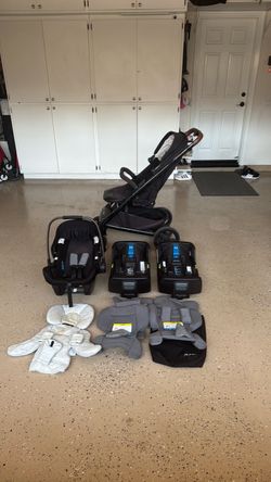 Nuna Pipa Lite lx car seat, two bases, convertible stroller and extra inserts