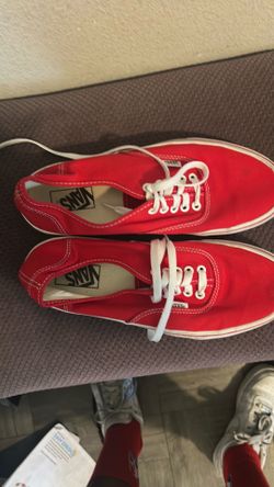 Red vans men 9.0