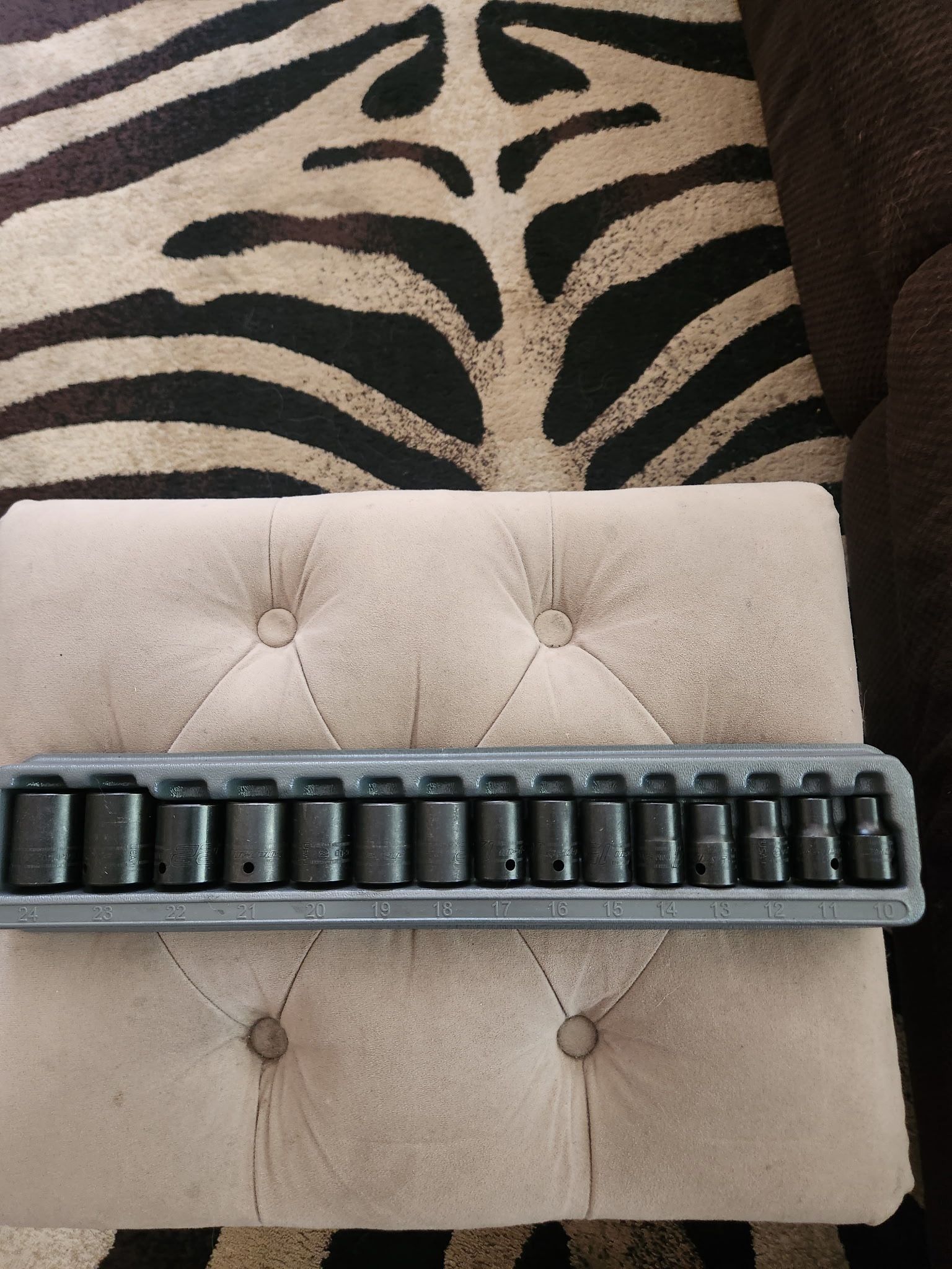 1/2 inch drive 15 piece 6 point metric impact shallow socket set