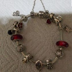 Authentic Pandora bracelet and charms