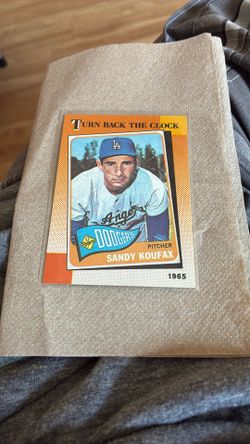 Baseball Card, Sandy Koufax