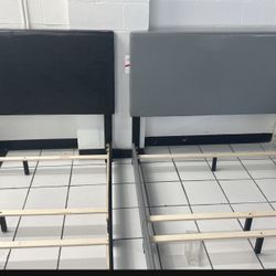 Grey Or Black Headboard And footboard Bed 