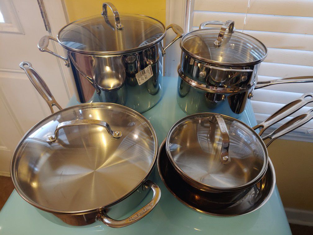 Cuisinart 10pc Stainless Steel Chef Cookware