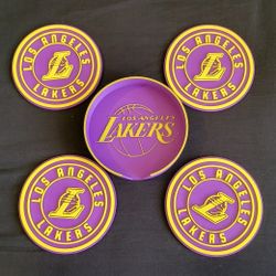 New Custom Made Lakers Drink Coaster Set 3D Printed 