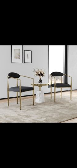 Set Of 2 New Black Chairs 