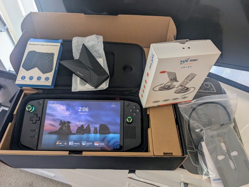 Many Things For Sale Lenovo Legion Go 1 TB, dock, controller grip, accessories, Macbook, Many More Things