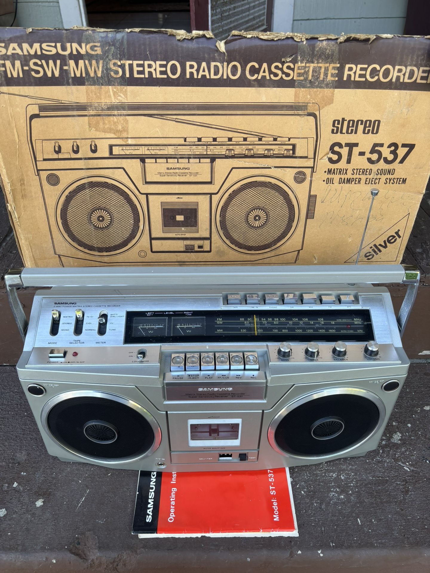 Samsung Marantz Boom Box Boombox Ghetto Blaster Stereo Cassette Radio