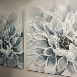 ✨ Set of 2 Floral Canvas Art ✨