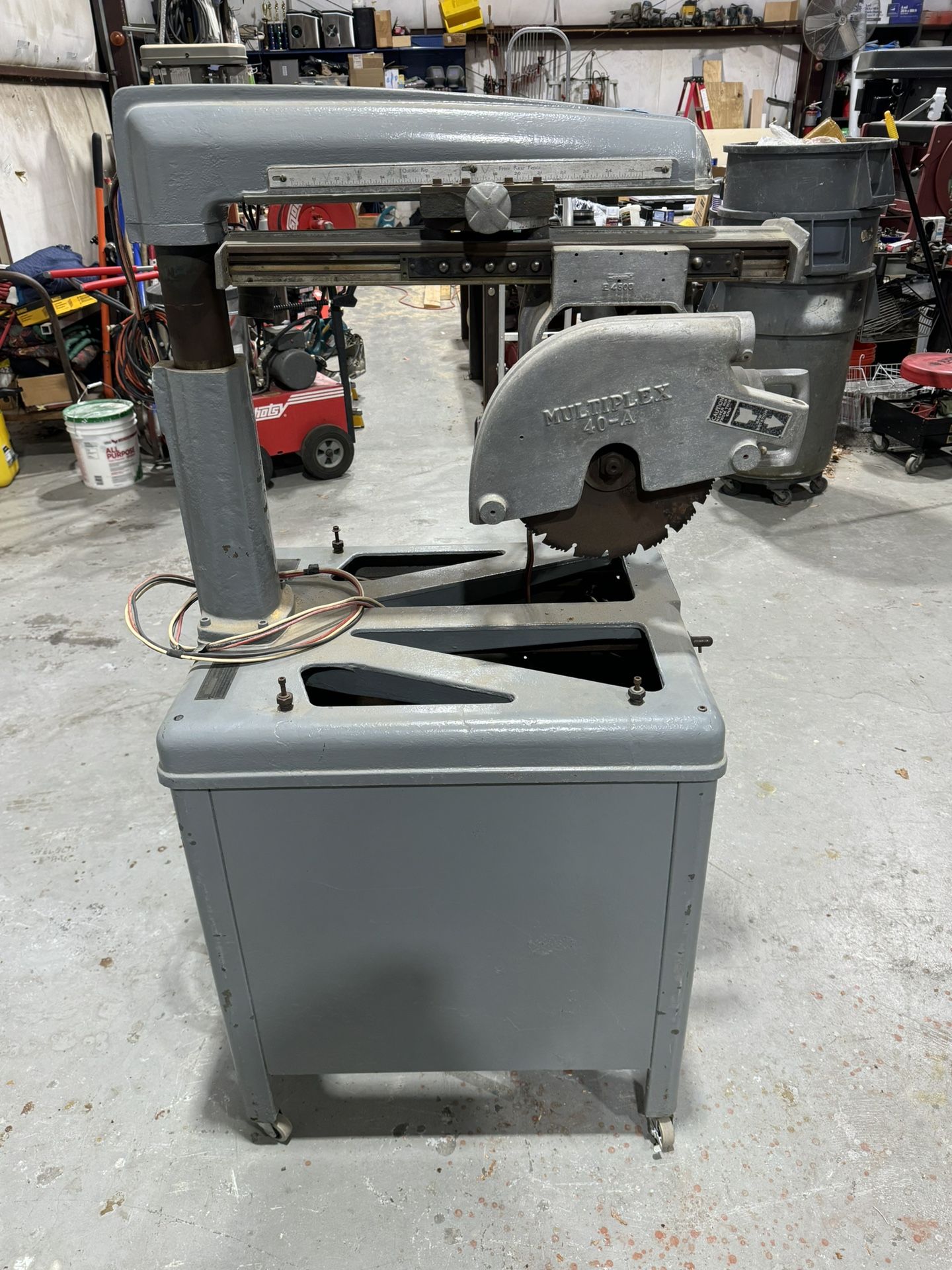 Radial Arm Saw Old Style Steel