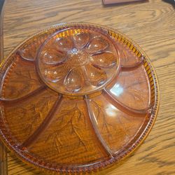 Amber Deviled Egg And Relish Tray